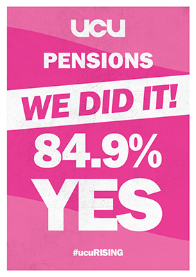 UCU Rising Pensions ballot result