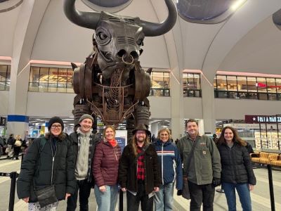 Exec members at Birmingham New Street station