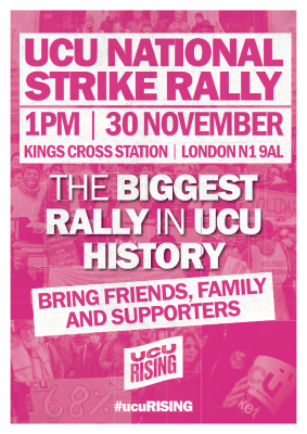 UCU national strike rally - 30 November 2022