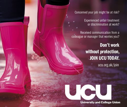 Join UCU pink wellies image
